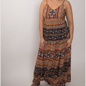 Printed maxi dress